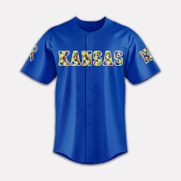 Jayhawks Autism Awareness Night 2025 Jersey 2