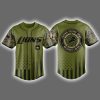 Lions United States Army Military Appreciation Night Jersey 2025
