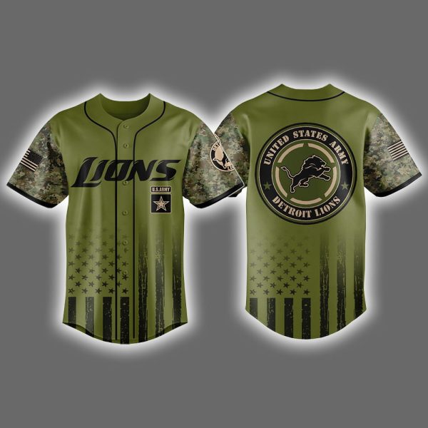Lions United States Army Military Appreciation Night Jersey 2025