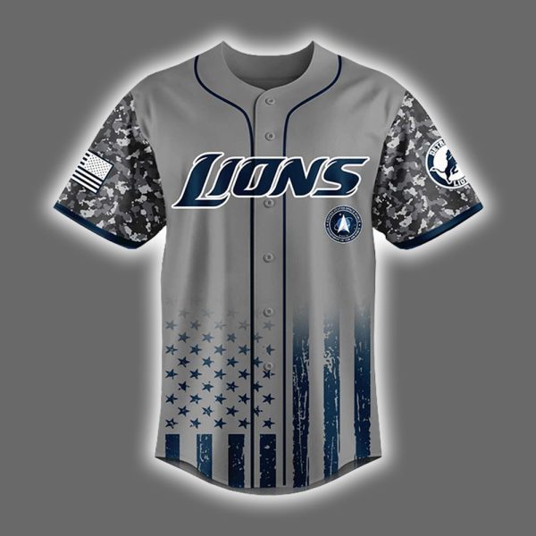 Lions United States Space Force Military Appreciation Night Jersey 2025 2
