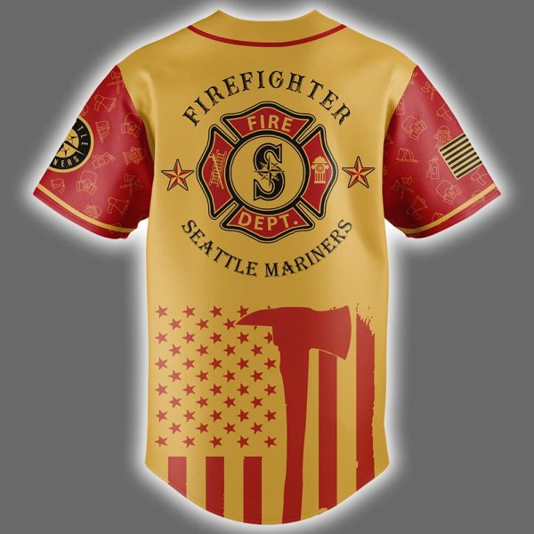 Mariners Firefighter Appreciation Night Jersey 2025 3