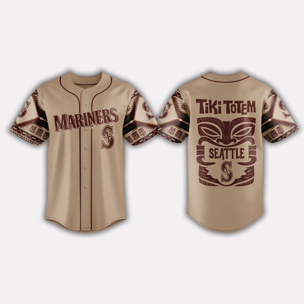 Mariners x Native American Tiki Totem 2025 Jersey