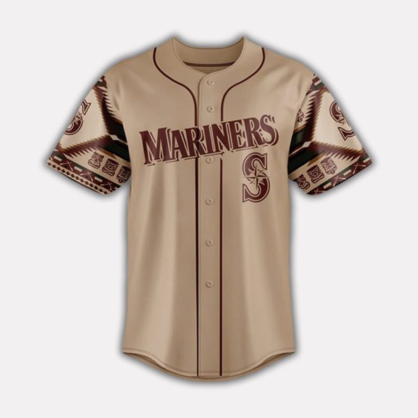 Mariners x Native American Tiki Totem 2025 Jersey 2
