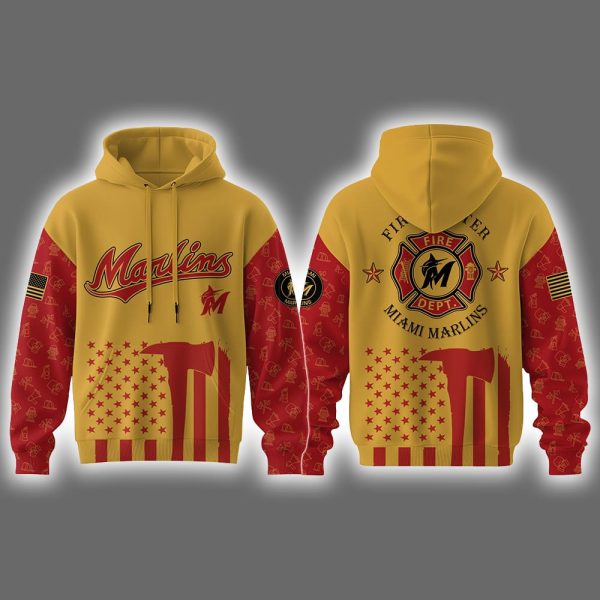Marlins Firefighter Appreciation Night Hoodie 2025