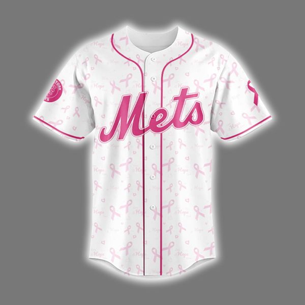 Mets Breast Cancer Awareness Night 2025 Jersey 2