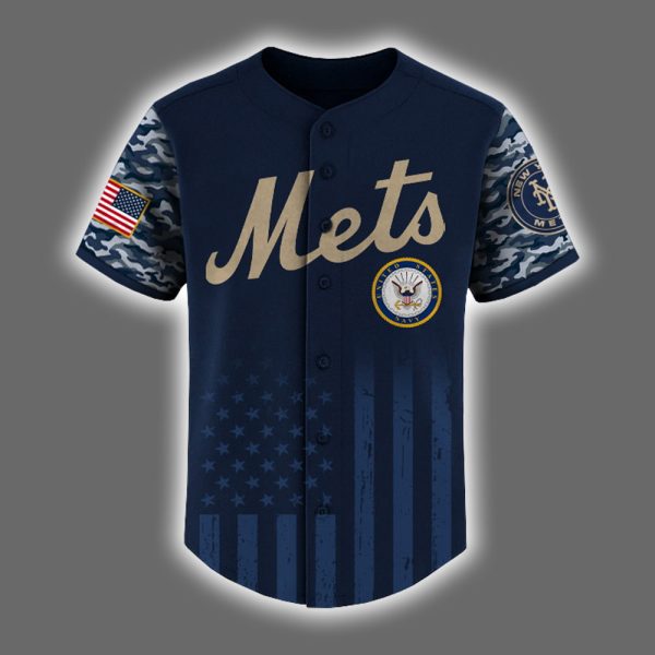 Mets US Navy Appreciation Night 2025 Baseball Jersey 2