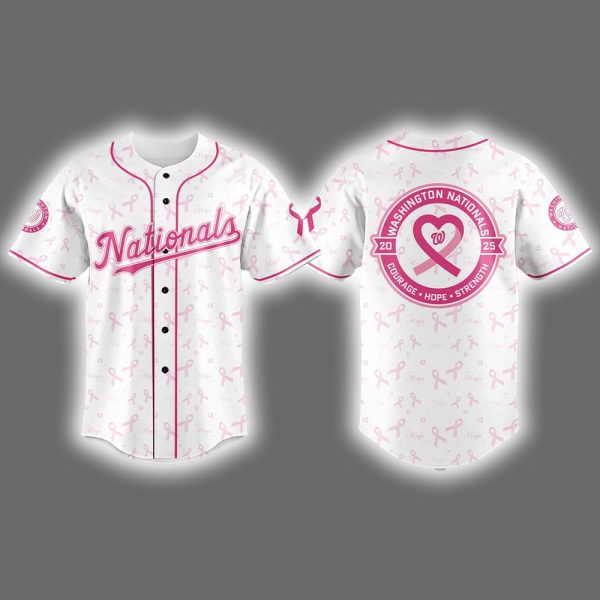 Nationals Breast Cancer Awareness Night 2025 Jersey 2