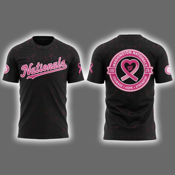 Nationals Breast Cancer Awareness Night 2025 Shirt 2