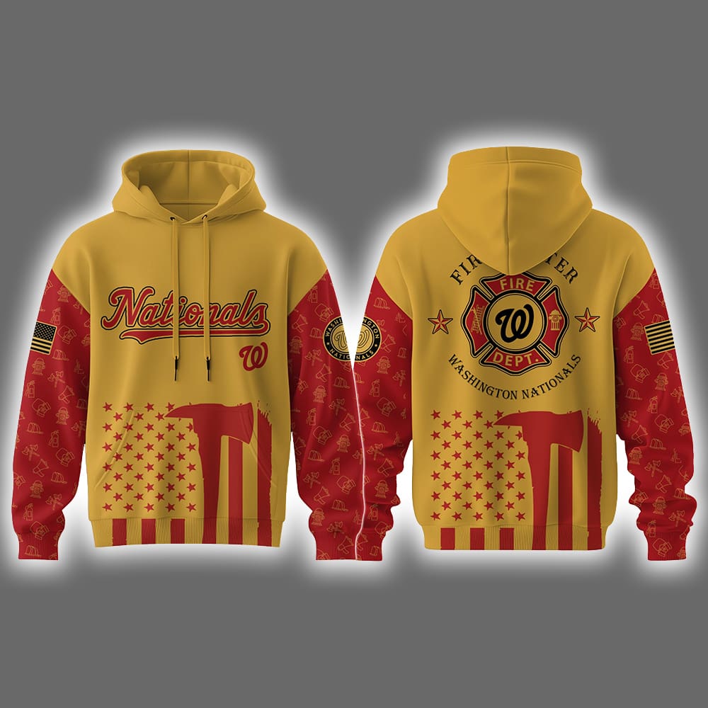 Nationals Firefighter Appreciation Night Hoodie 2025 Nationals Firefighter Appreciation Night Hoodie 2025