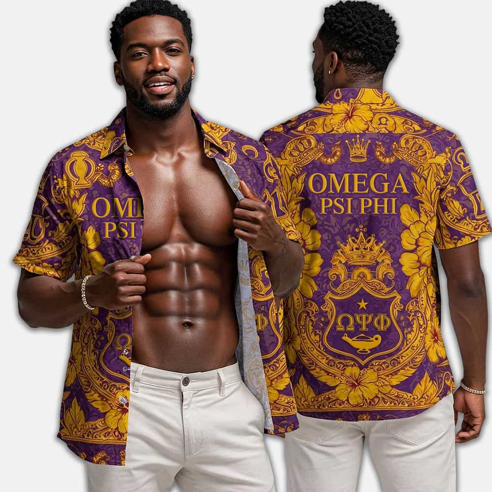 Omega Psi Phi Hawaiian Shirt Omega Psi Phi Hawaiian Shirt
