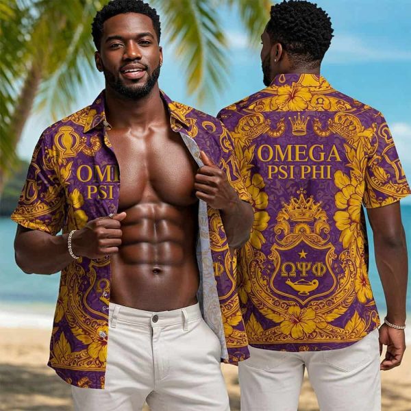 Omega Psi Phi Hawaiian Shirt 2