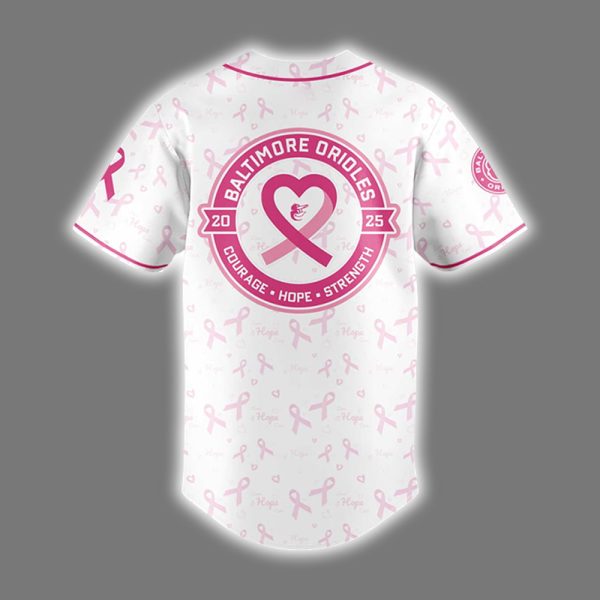 Orioles Breast Cancer Awareness Night 2025 Jersey 3