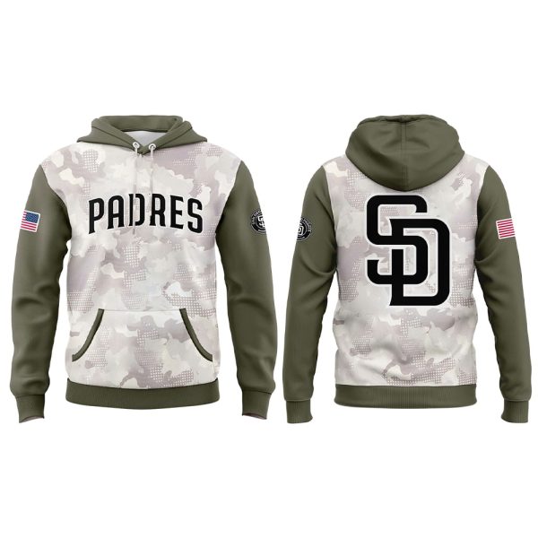 Padres 2025 Armed Forces Day Hoodie