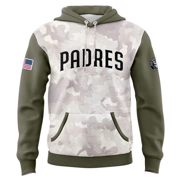 Padres 2025 Armed Forces Day Hoodie 2
