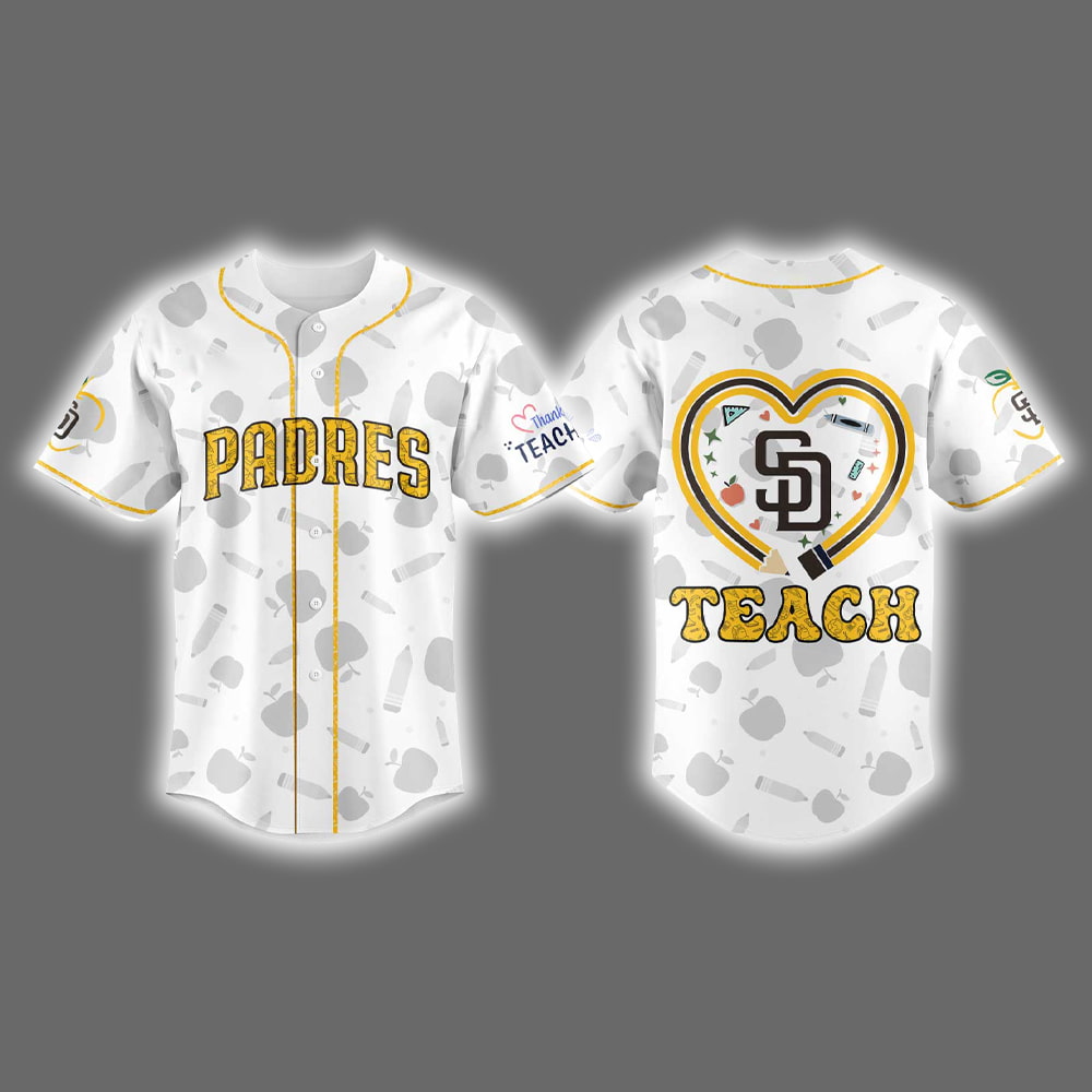Padres 2025 Teacher Appreciation Jersey Padres 2025 Teacher Appreciation Jersey