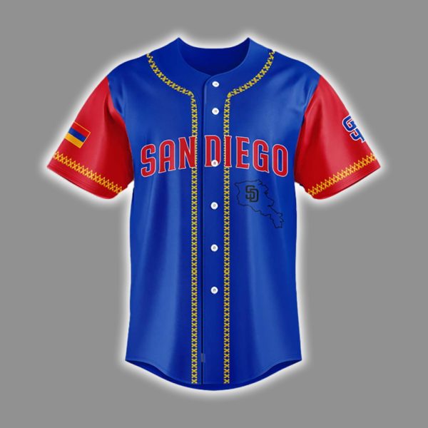 Padres Armenian Heritage Night 2025 Jersey 2