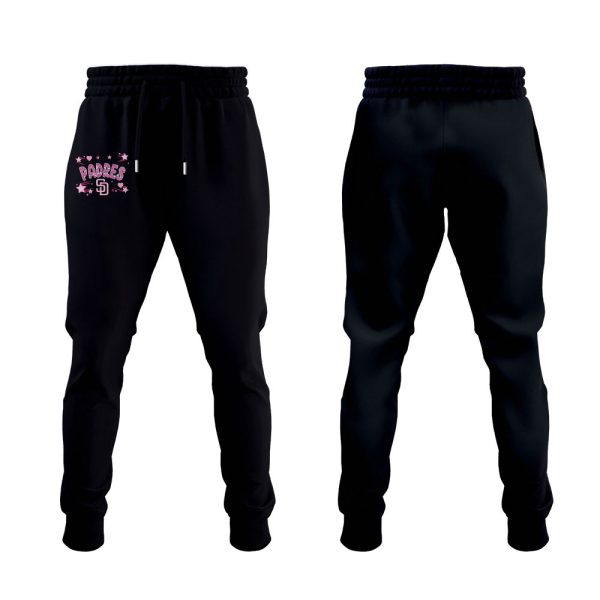 Padres Cancer Awareness Month Hoodie Joggers Cap 2025 3