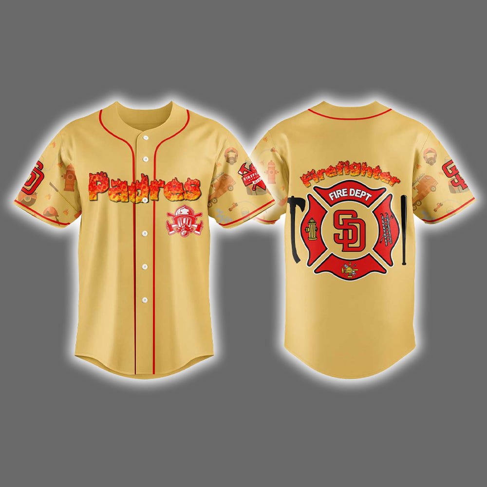 Padres Firefighter Appreciation Jersey 2025 Padres Firefighter Appreciation Jersey 2025