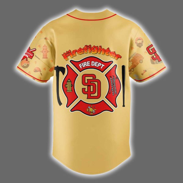 Padres Firefighter Appreciation Jersey 2025 3