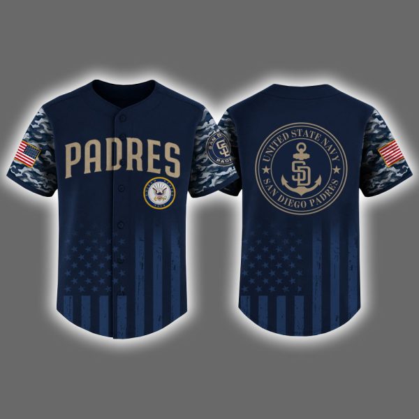 Padres US Navy Appreciation Night 2025 Baseball Jersey