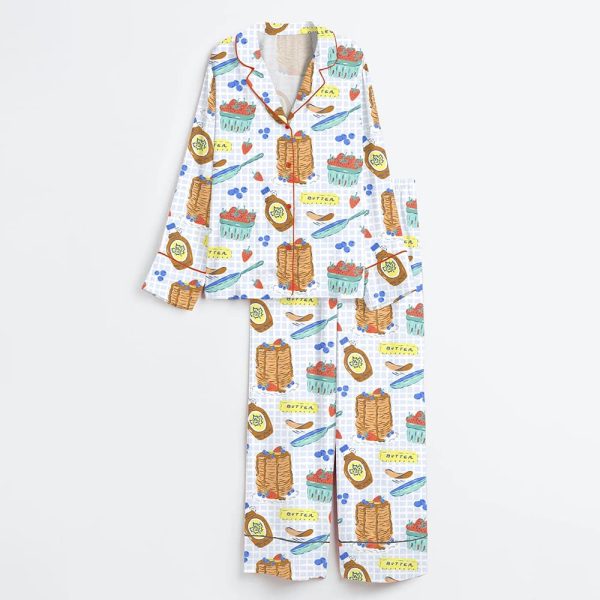 Pancake Food Artist Satin Pajama Set 3