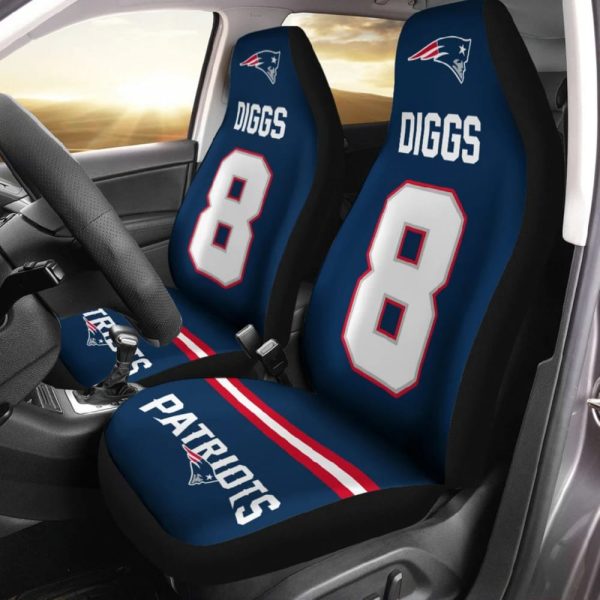 Patriots Diggs 8 Car Seat Cover 2