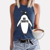 Penguin No Tariffs Print Tank Top