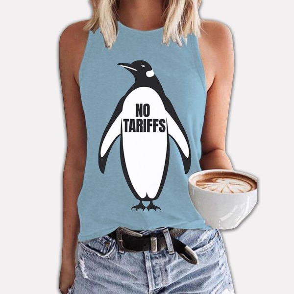 Penguin No Tariffs Print Tank Top 4