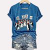 Penguin Resist Against Tariffs Printed T-Shirt