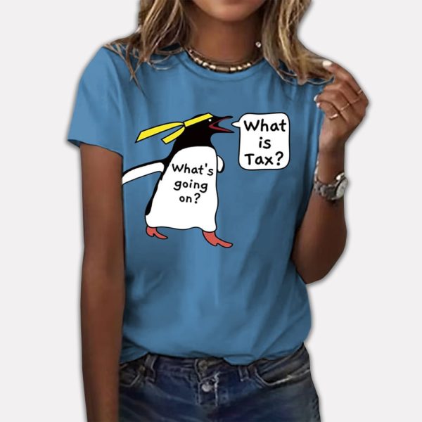 Penguin What is Tax Whats Going On Print T Shirt 2