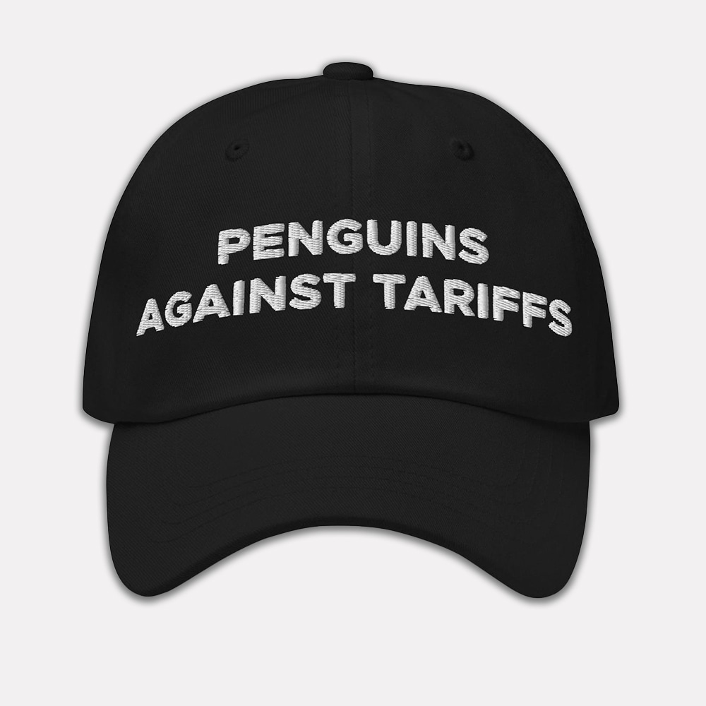 Penguins Against Tariffs Embroidered Hat Penguins Against Tariffs Embroidered Hat