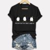 Penguins Dont Pay Tariffs Dumb Ass Printed V Neck T shirt 4