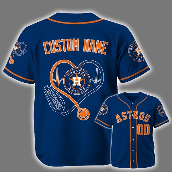 Personalized Astros Nurses National Day 2025 Baseball Jersey