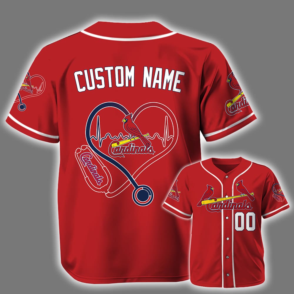 Personalized Cardinals Nurses National Day 2025 Baseball Jersey Personalized Cardinals Nurses National Day 2025 Baseball Jersey