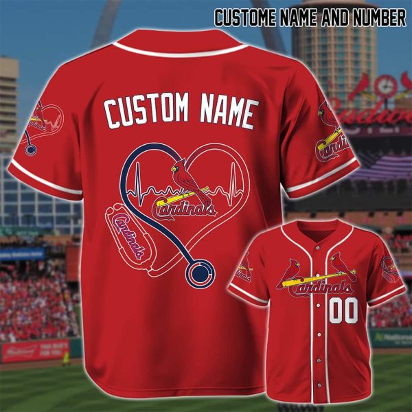 Personalized Cardinals Nurses National Day 2025 Baseball Jersey 2