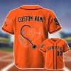 Personalized Giants Nurse Heartbeat Baseball Jersey 2025 2