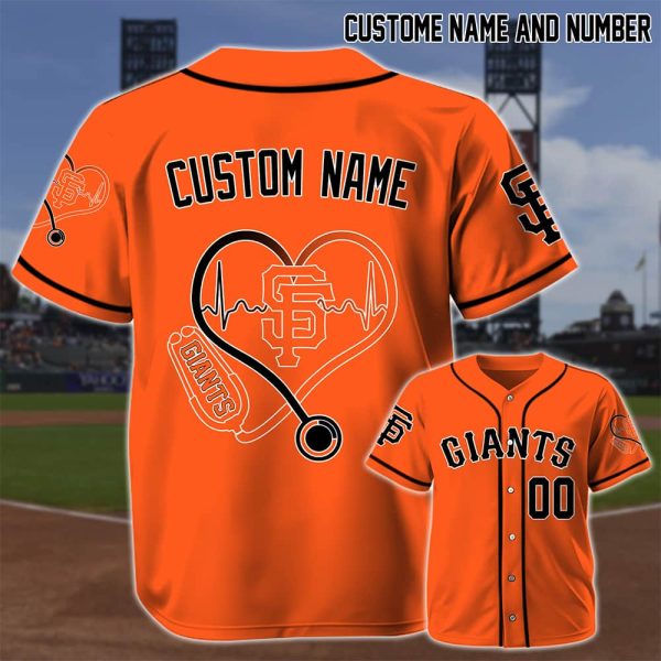 Personalized Giants Nurses National Day 2025 Baseball Jersey 2