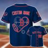 Personalized Red Sox Nurse Heartbeat Baseball Jersey 2025 2