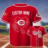 Personalized Reds Nurse Heartbeat Baseball Jersey 2025 2