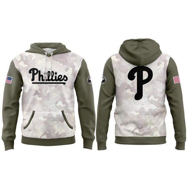 Phillies 2025 Armed Forces Day Hoodie