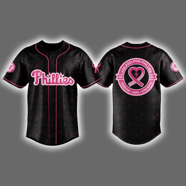 Phillies Breast Cancer Awareness Night 2025 Jersey