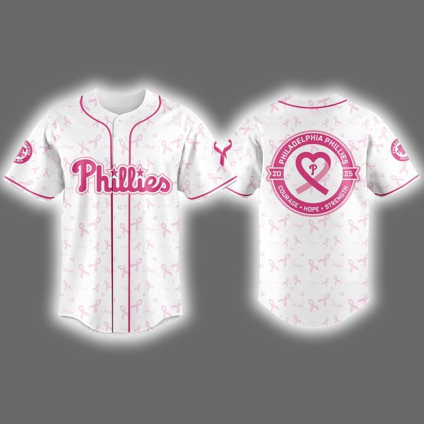 Phillies Breast Cancer Awareness Night 2025 Jersey 2