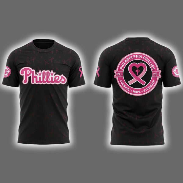Phillies Breast Cancer Awareness Night 2025 Shirt 2