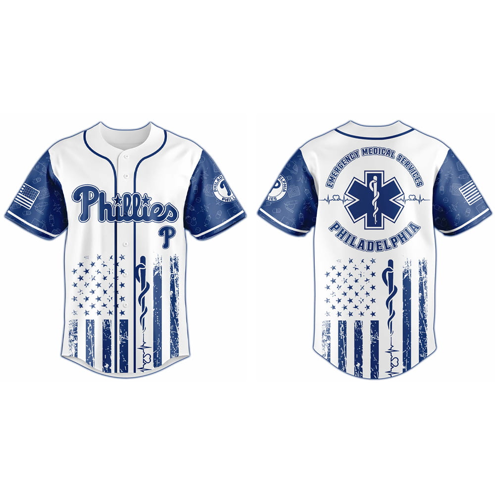 Phillies Emergency Medical Technician Appreciation Night Jersey 2025 Phillies Emergency Medical Technician Appreciation Night Jersey 2025