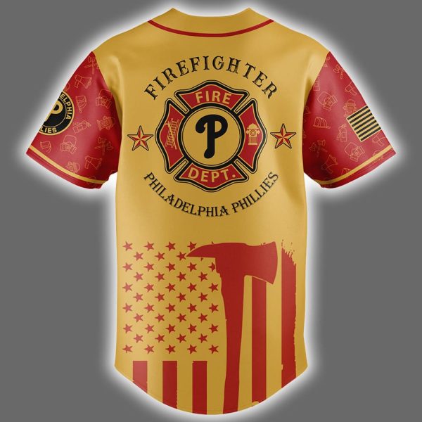 Phillies Firefighter Appreciation Night Jersey 2025 3