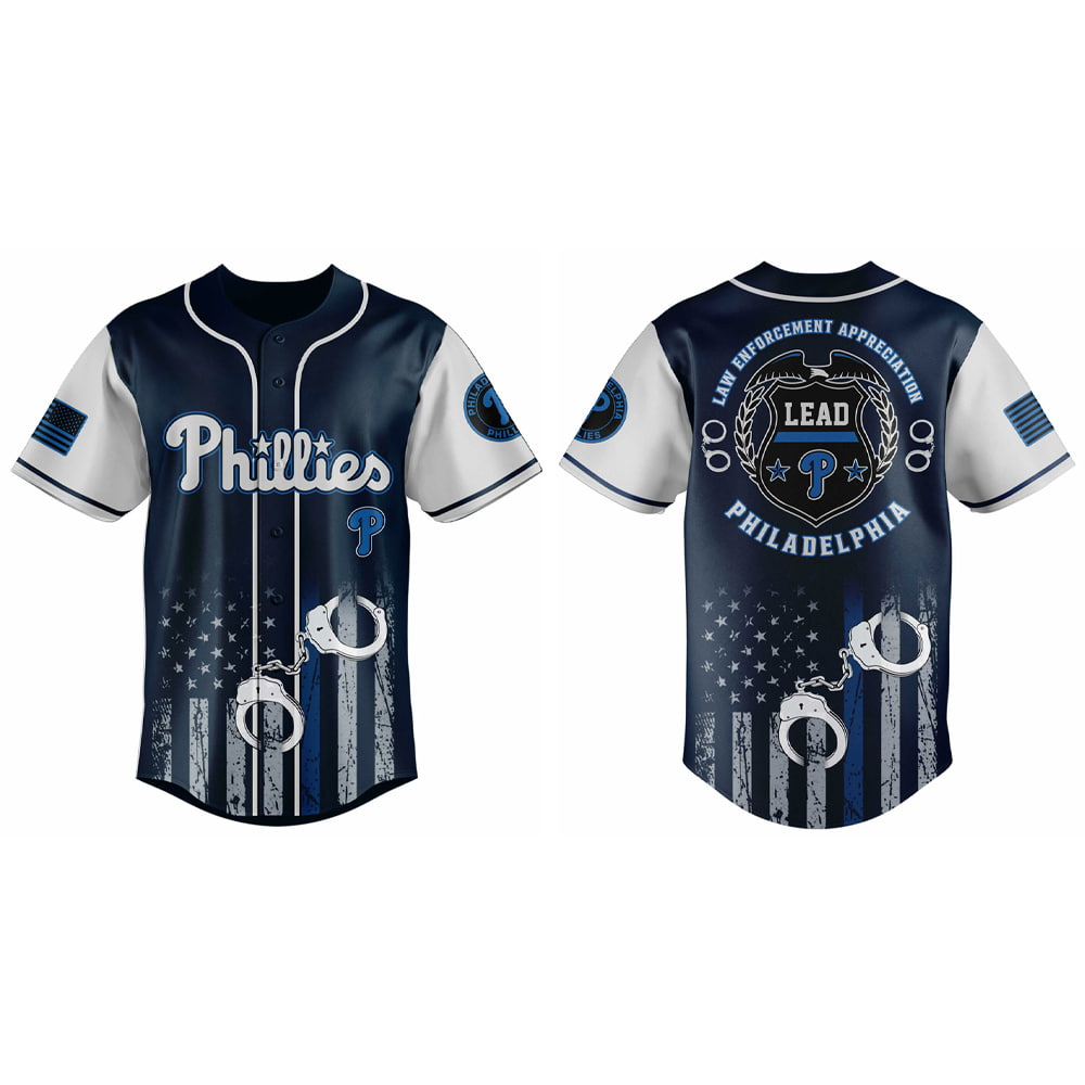 Phillies Law Enforcement Appreciation Day Jersey 2025 Phillies Law Enforcement Appreciation Day Jersey 2025