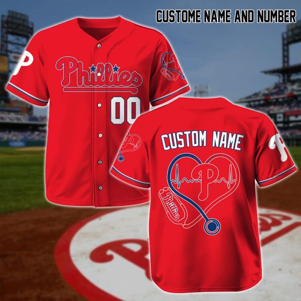 Phillies Nurses National Day 2025 Personalized Baseball Jersey 2
