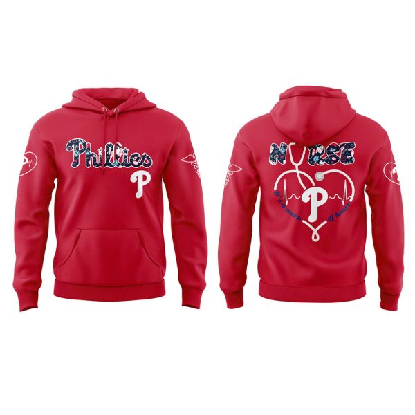 Phillies Nurses Night 2025 Hoodie Joggers Cap 4