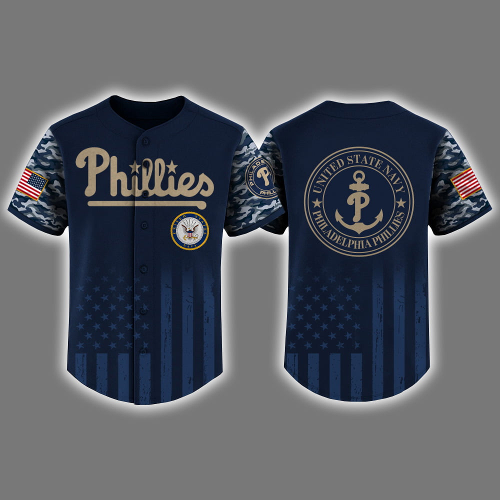 Phillies US Navy Appreciation Night 2025 Baseball Jersey Phillies US Navy Appreciation Night 2025 Baseball Jersey