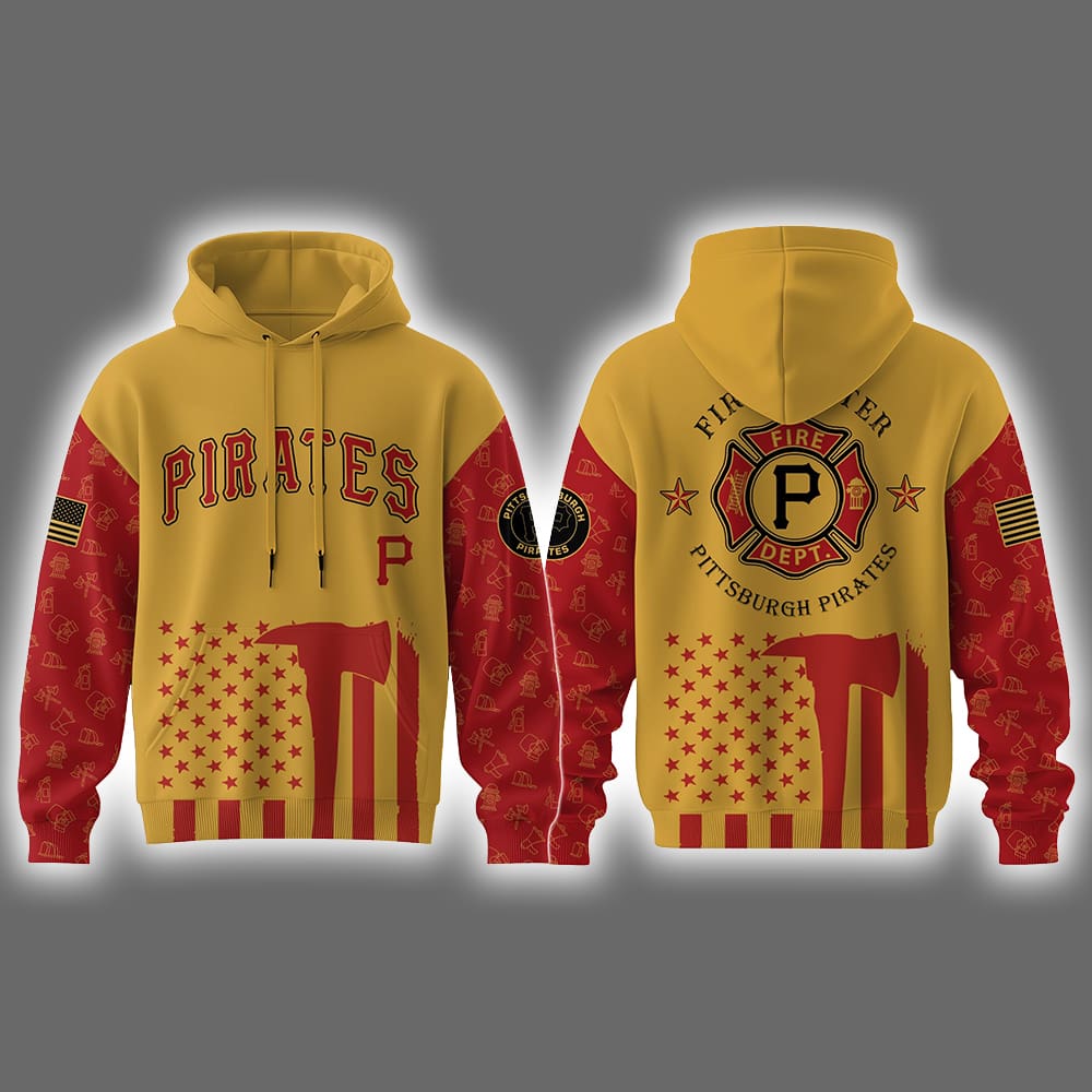 Pirates Firefighter Appreciation Night Hoodie 2025 Pirates Firefighter Appreciation Night Hoodie 2025